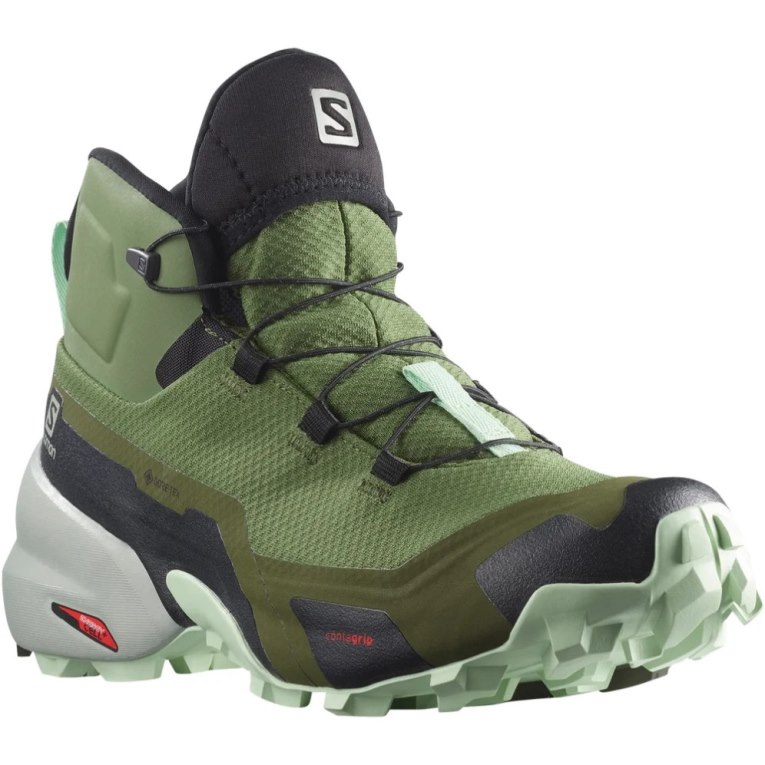 Botas Montaña Salomon Cross Hike Mid GTX Mujer Verde Oliva | MX VWFC639